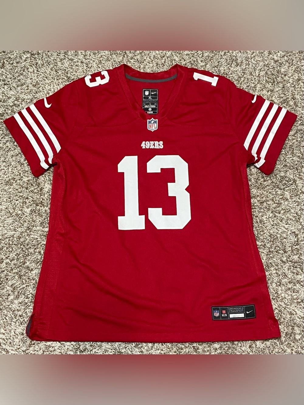 NIKE SAN FRANCISCO 49ERS Women’s Brock Purdy NFL Red Jersey Size XL